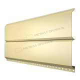 Металлический сайдинг под брус МЕТАЛЛ ПРОФИЛЬ Lбрус® 15х240мм 0,45мм RAL1014 