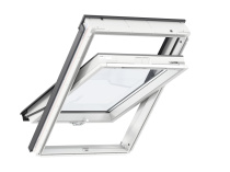 Мансардное окно VELUX Комфорт плюс GLU MK04 0051B 78х98см / Белое полиуретановое / ручка снизу